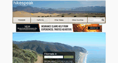 Desktop Screenshot of hikespeak.com