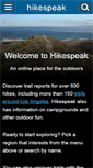 Mobile Screenshot of hikespeak.com