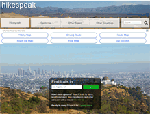 Tablet Screenshot of hikespeak.com